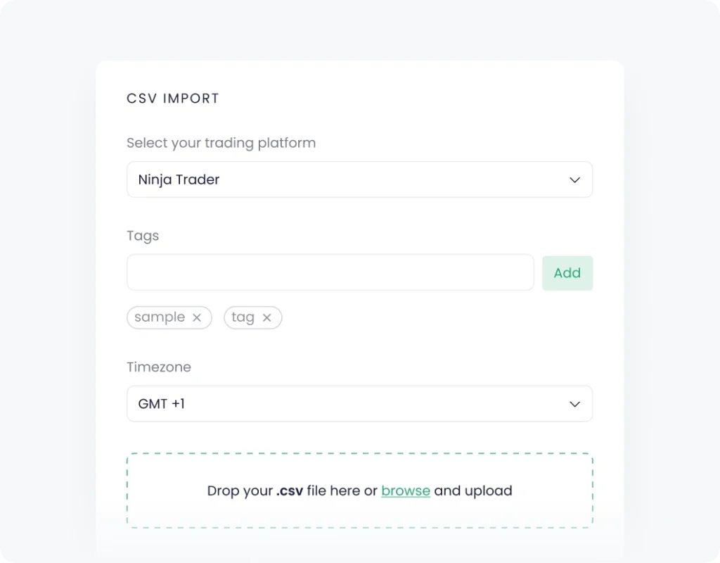 Automatically import your trades